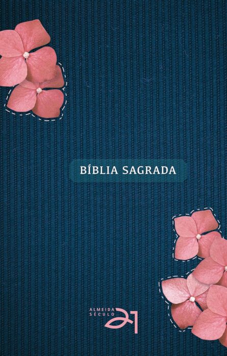 Bíblia Almeida Século 21 | A21 | Letra Média | Capa Dura | Feminina com Flores