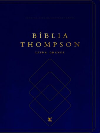 Bíblia Thompson | Letra Grande | Com Indice: Capa Luxo Azul