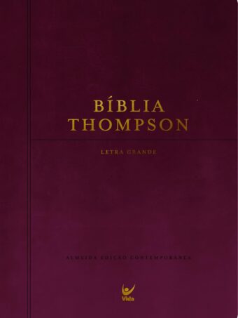Bíblia Thompson | Letra Grande | Com Indice: Capa Luxo Vinho