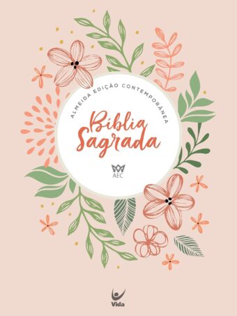 Bíblia AEC | Letra Gigante | Salmão Flores