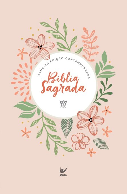 Bíblia AEC | Letra Gigante | Salmão Flores