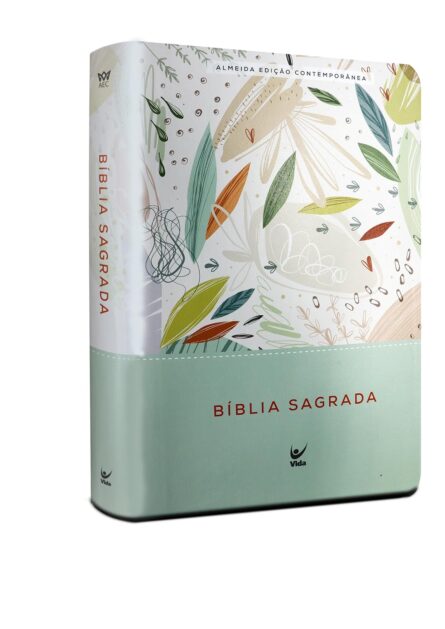 Biblia AEC Letra Gigante Verde Estampada